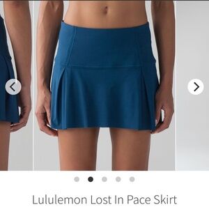 Lululemon Lost In Pace Skirt Poseidon
